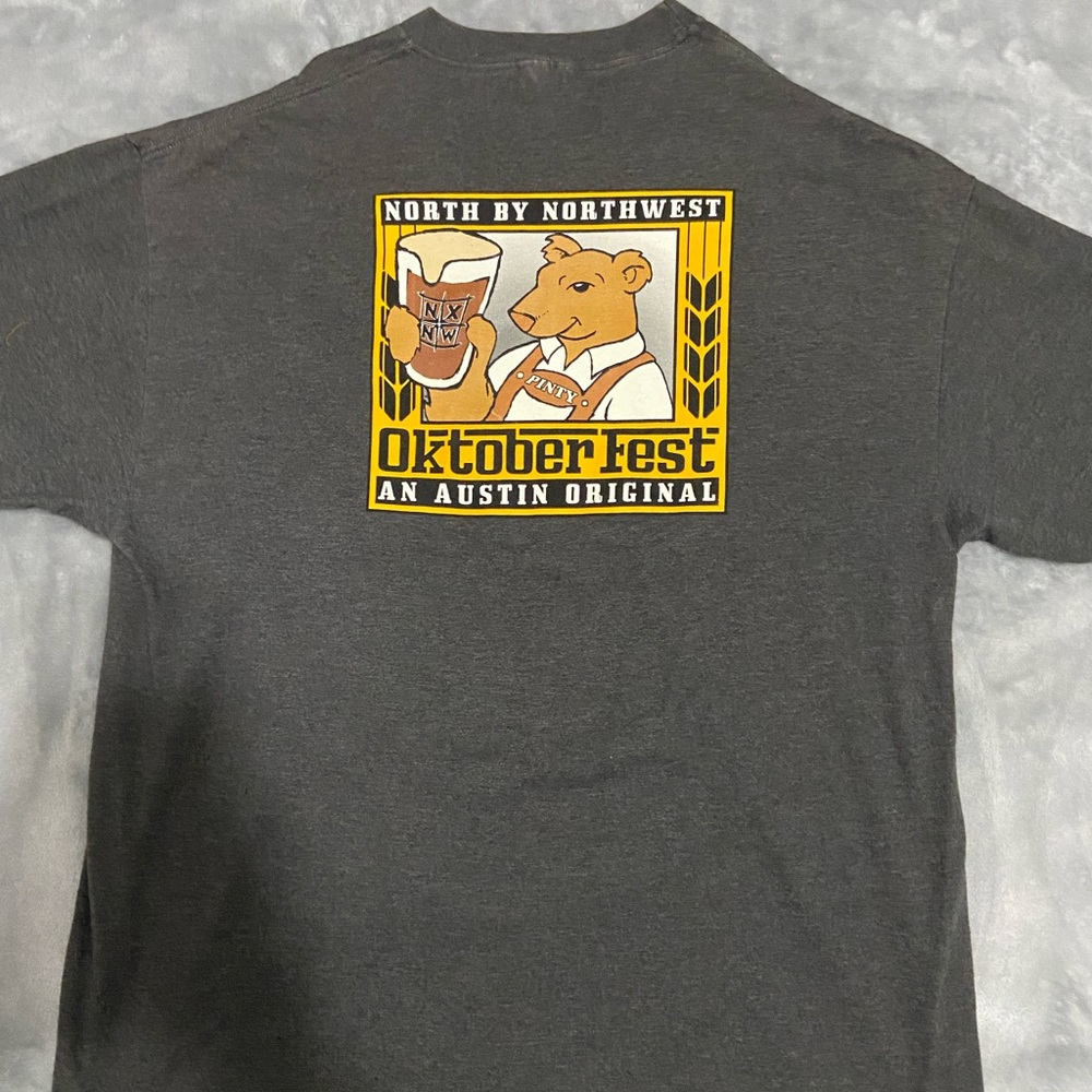 Austin Texas T SHIRT - Oktoberfest - HANES BEEFY T TAG